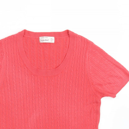 Womens UK Size S Dunnes Stores Pink Pullover Jumper