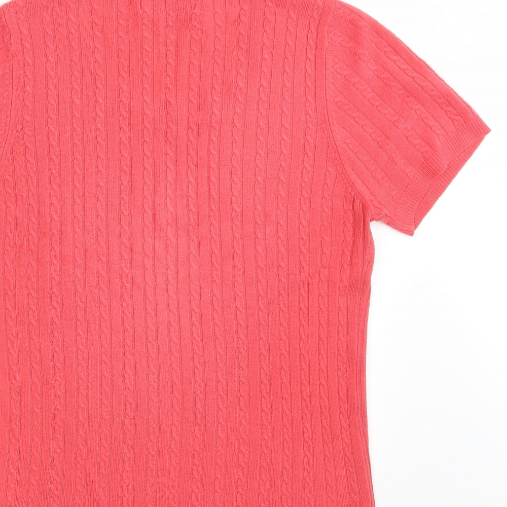 Womens UK Size S Dunnes Stores Pink Pullover Jumper