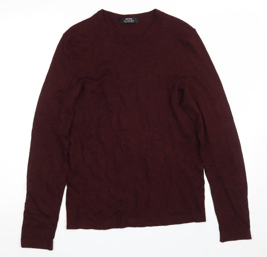 Womens UK Size S Bershka Purple Pullover Jumper