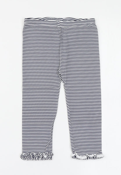First Impressions Girls Blue Striped Cotton Jogger Leggings Size 24 Months  Pullover - Leggings