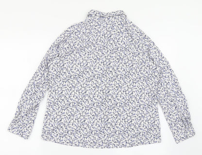 Womens UK Size 18 Isle White Basic Button-Up