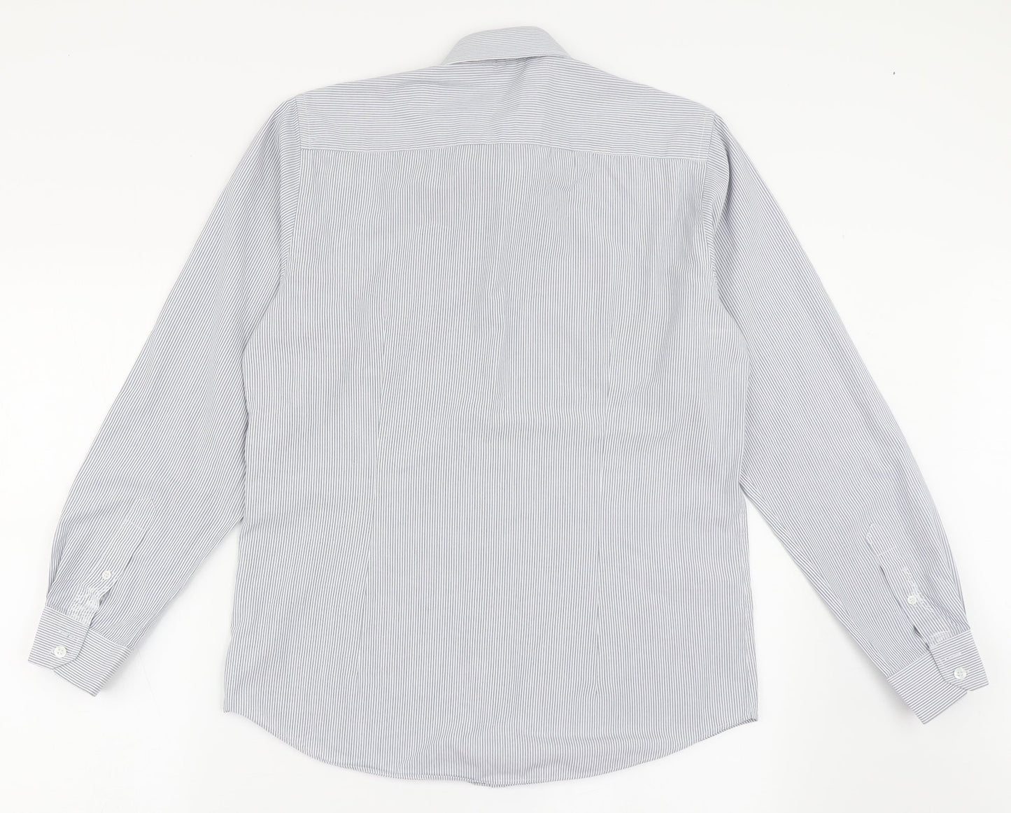 Mens UK Size M Cedar Wood State Blue  Button-Up Long Sleeve Casual Shirt