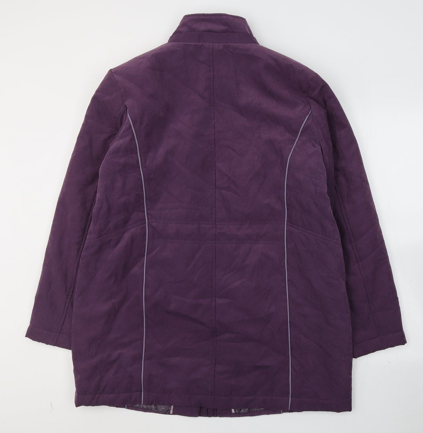 Womens UK Size L ANNA ROSE Purple Trench Coat