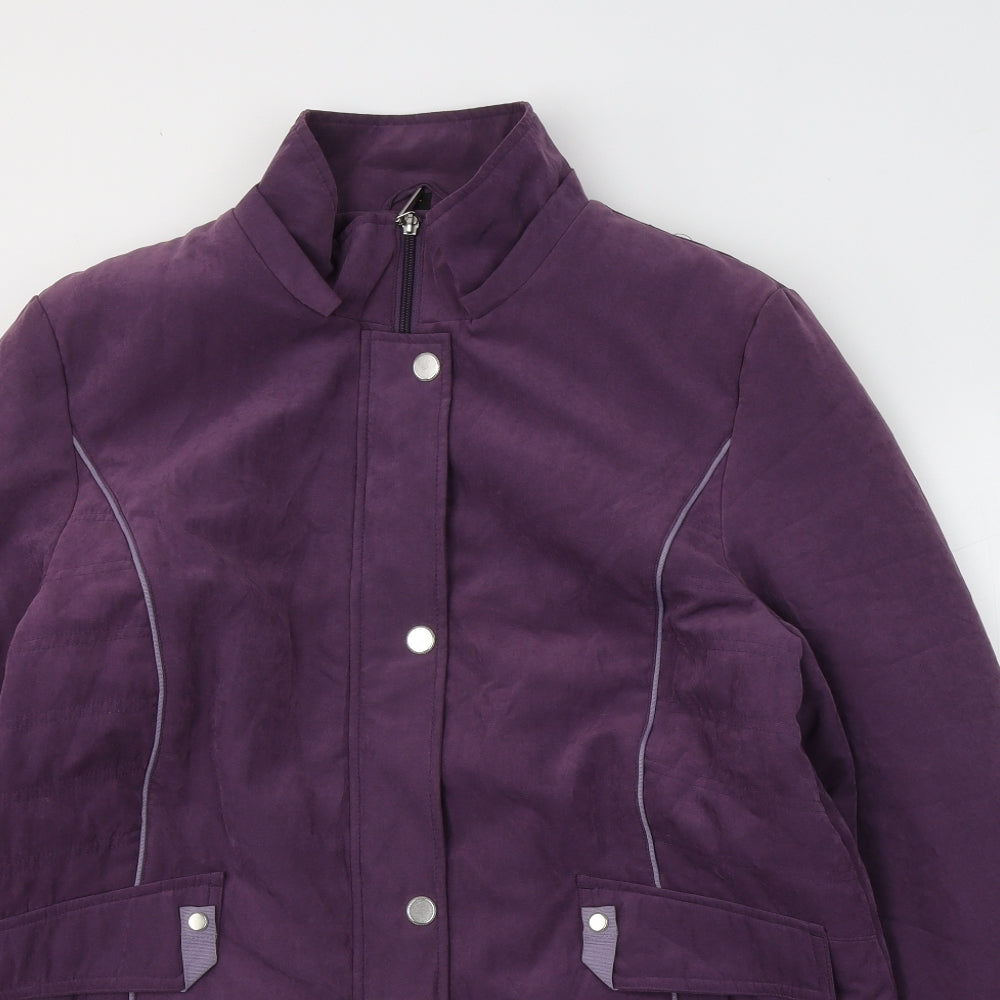 Womens UK Size L ANNA ROSE Purple Trench Coat