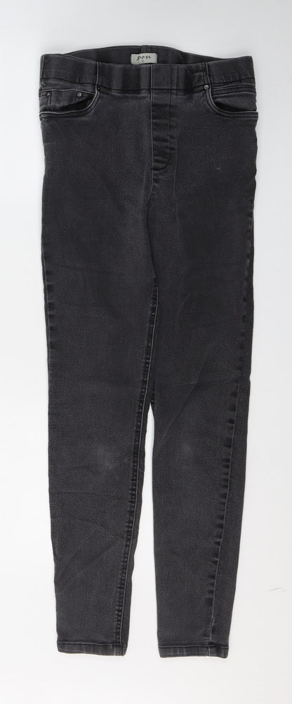 Soon Womens Black  Cotton Skinny Jeans Size 10 L27 in Regular
