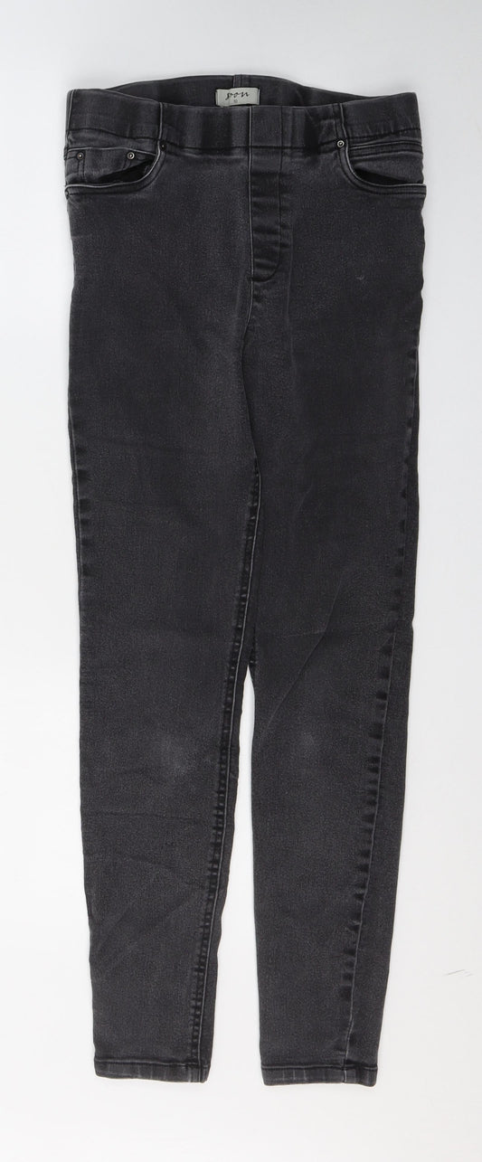 Soon Womens Black  Cotton Skinny Jeans Size 10 L27 in Regular