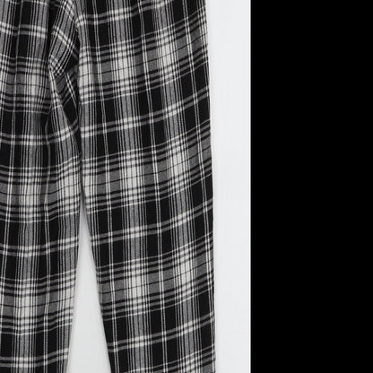 Womens UK Size 6 PRETTYLITTLETHING Slim Fit  Black Trousers