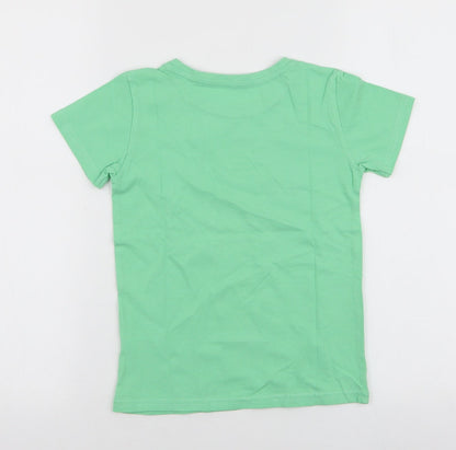 Dunnes Stores Boys Grey  100% Cotton Jersey T-Shirt Size 7 Years Round Neck Pullover - Palm Beach florida