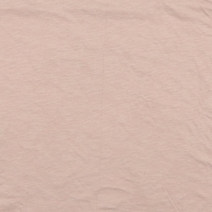 ICHI Womens Pink  100% Cotton Jersey T-Shirt Size 2XL Round Neck - Voila