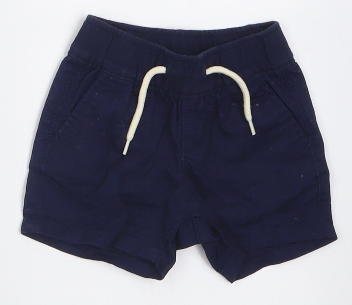 Gap Boys Blue  Cotton Cropped Trousers Size 0-3 Months  Tie