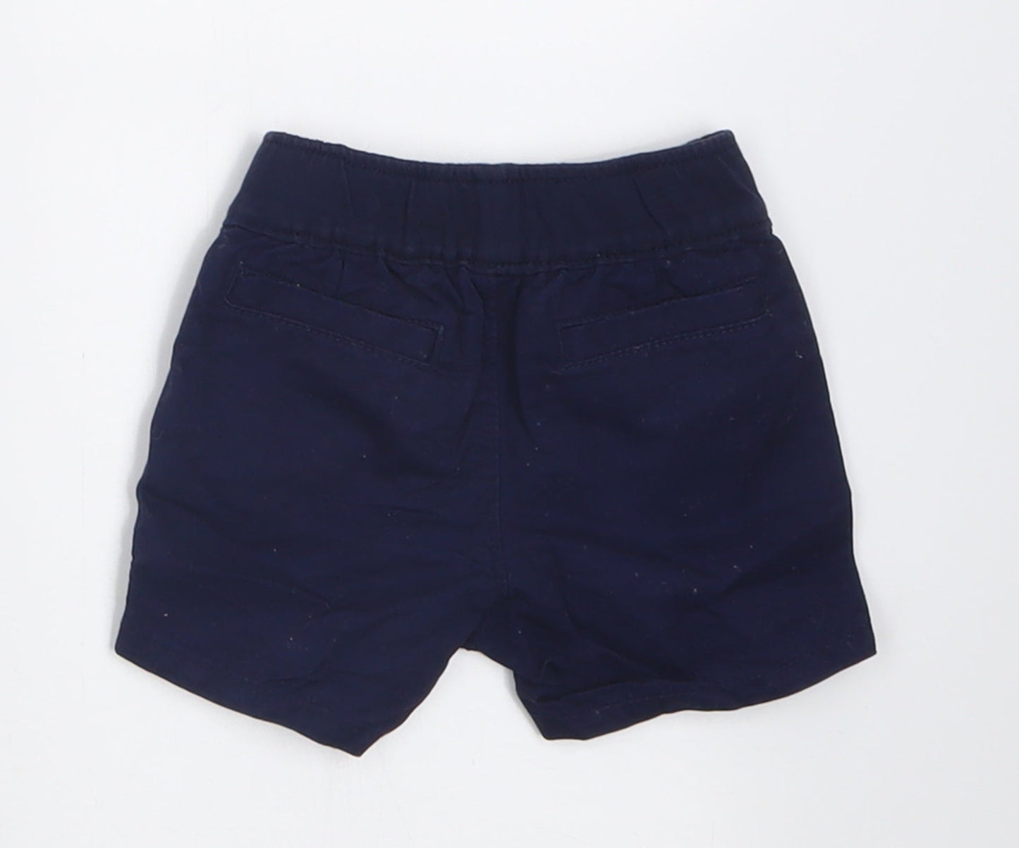 Gap Boys Blue  Cotton Cropped Trousers Size 0-3 Months  Tie