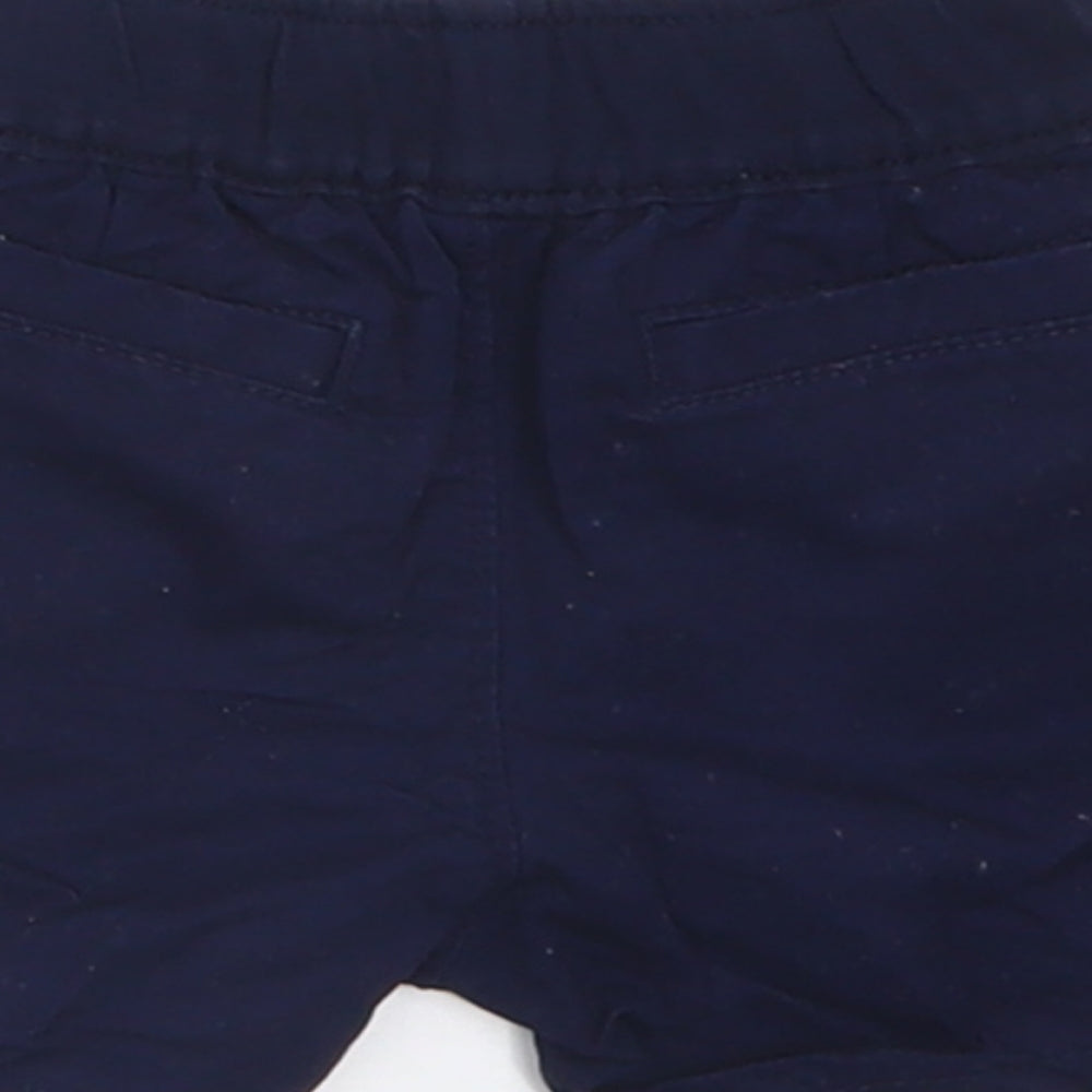 Gap Boys Blue  Cotton Cropped Trousers Size 0-3 Months  Tie