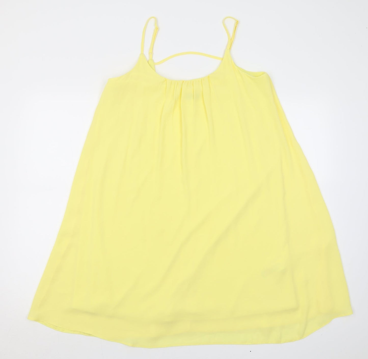 F&F Womens Yellow  Polyester A-Line  Size 12  Scoop Neck Pullover