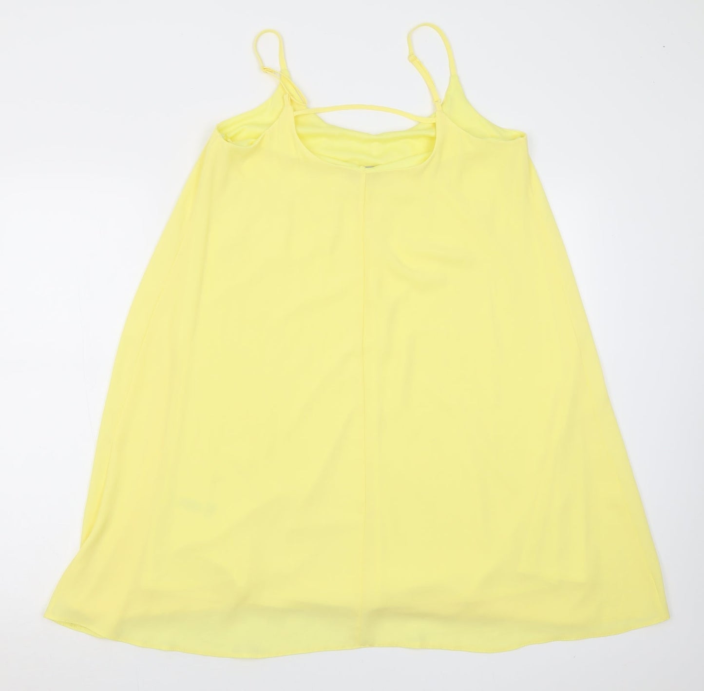 F&F Womens Yellow  Polyester A-Line  Size 12  Scoop Neck Pullover