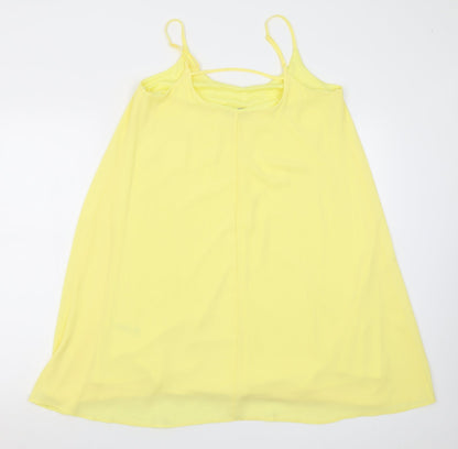 F&F Womens Yellow  Polyester A-Line  Size 12  Scoop Neck Pullover