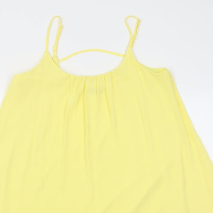 F&F Womens Yellow  Polyester A-Line  Size 12  Scoop Neck Pullover