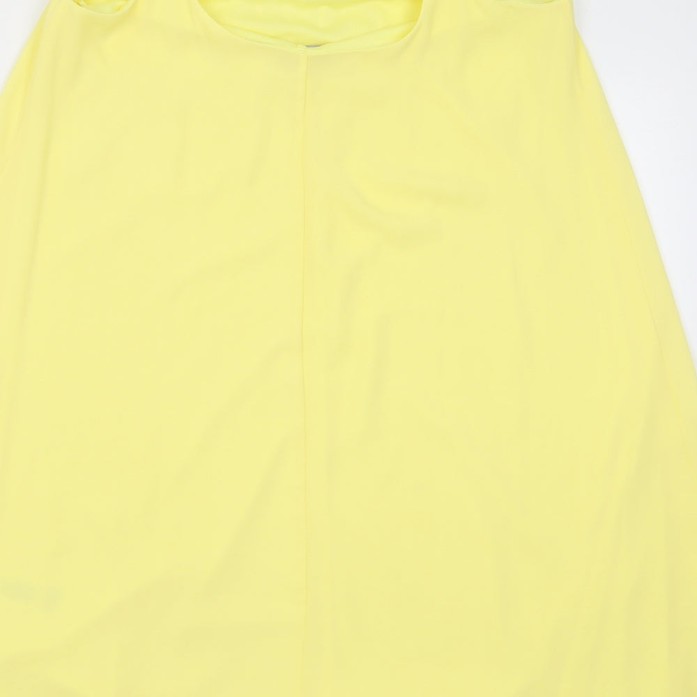 F&F Womens Yellow  Polyester A-Line  Size 12  Scoop Neck Pullover