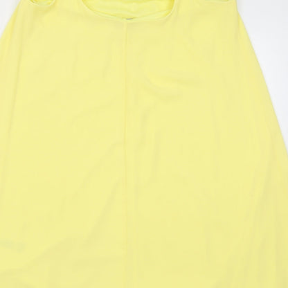 F&F Womens Yellow  Polyester A-Line  Size 12  Scoop Neck Pullover
