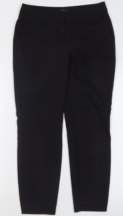 Womens UK Size 12 Papaya Regular Fit  Black Trousers