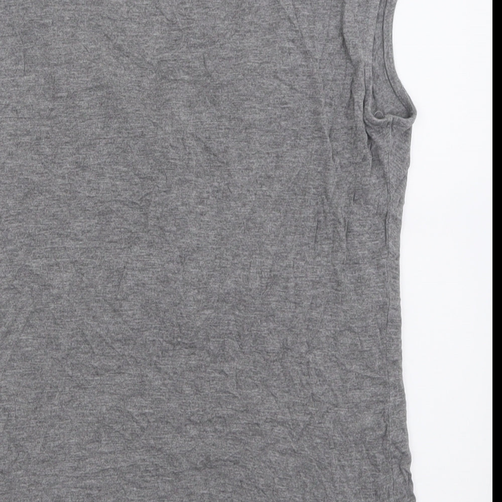 Womens UK Size M H&M Grey Basic T-Shirt