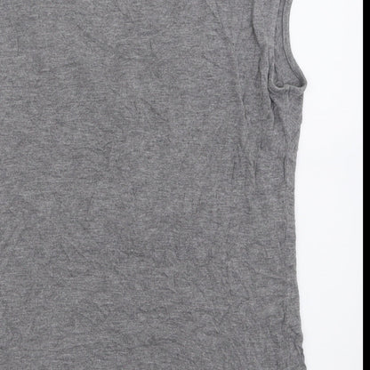 Womens UK Size M H&M Grey Basic T-Shirt