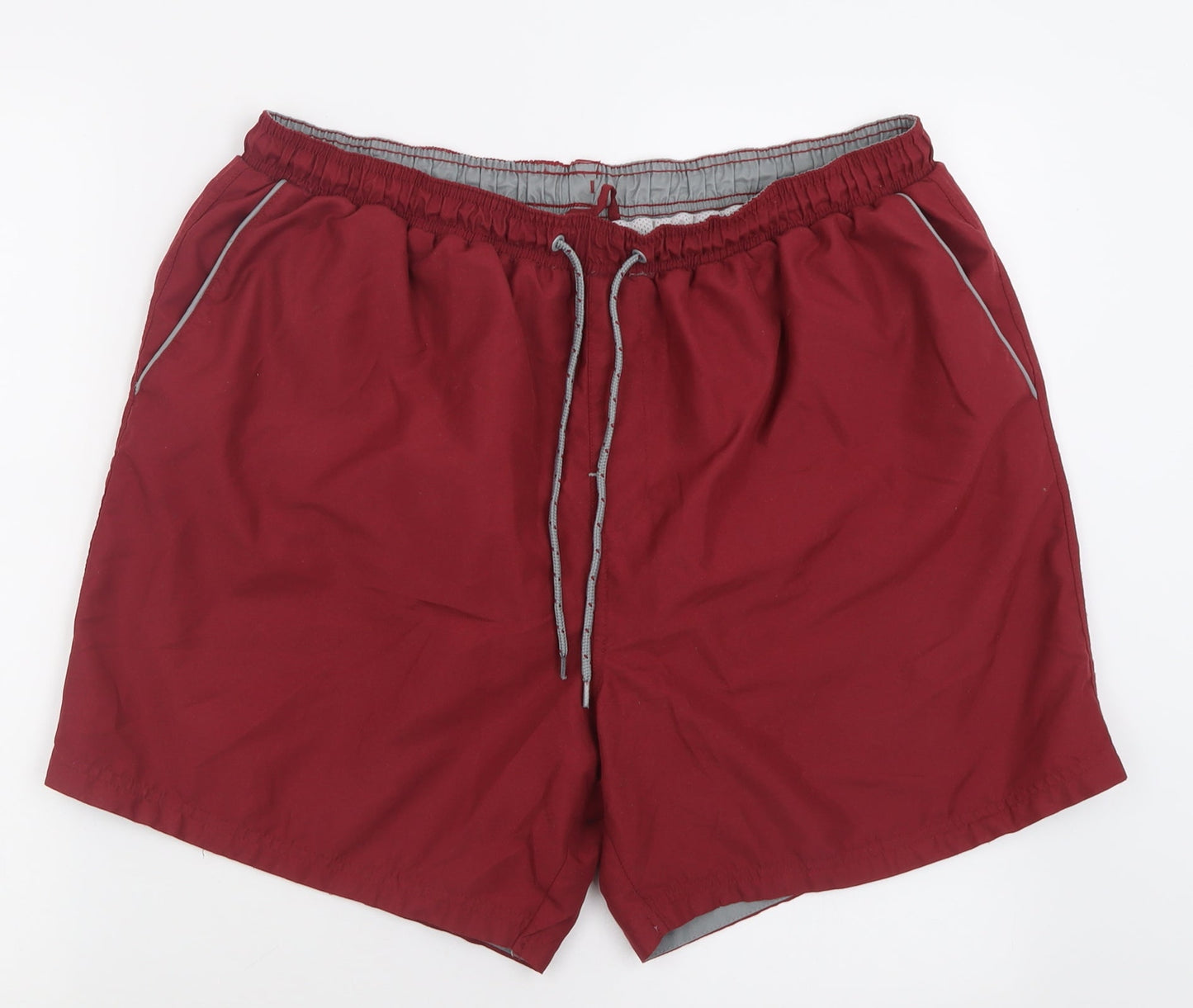 Matalan Womens Red  Polyester Sweat Shorts Size 2XL L6 in Regular Tie