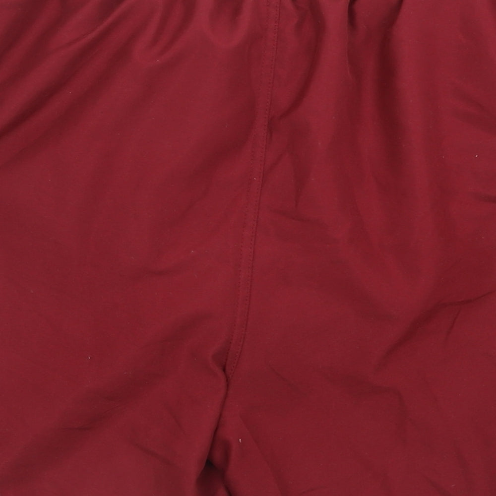 Matalan Womens Red  Polyester Sweat Shorts Size 2XL L6 in Regular Tie