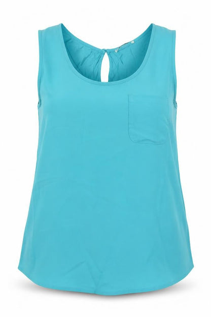 Womens UK Size M Oasis Blue Basic Blouse