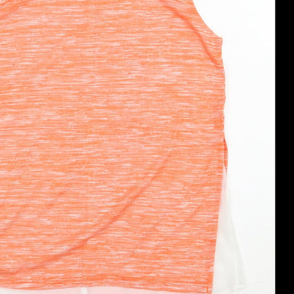 Womens UK Size M Wallis Orange Basic Blouse