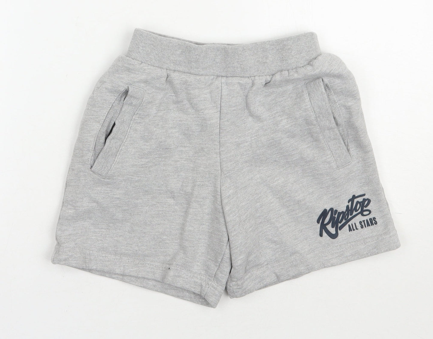 Ripstop Boys Grey  Cotton Sweat Shorts Size XS  Regular
