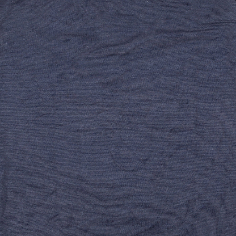 Angelo Litrico Mens Blue V-Neck  Cotton Pullover Jumper Size L