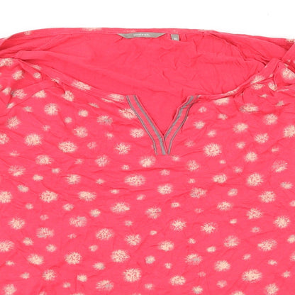 Womens UK Size XL Sandwich Pink Basic T-Shirt
