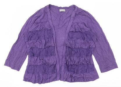 Womens UK Size 14 Per Una Purple Cardigan Jumper