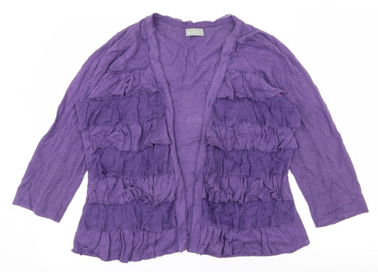 Womens UK Size 14 Per Una Purple Cardigan Jumper