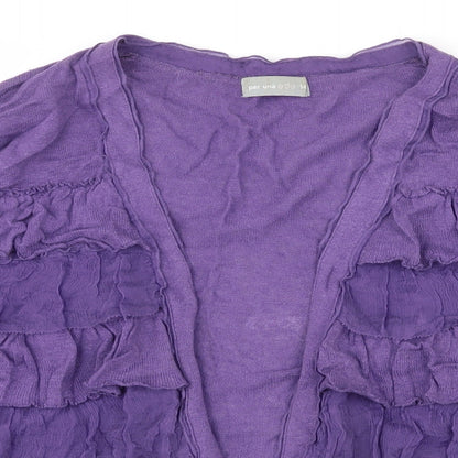 Womens UK Size 14 Per Una Purple Cardigan Jumper