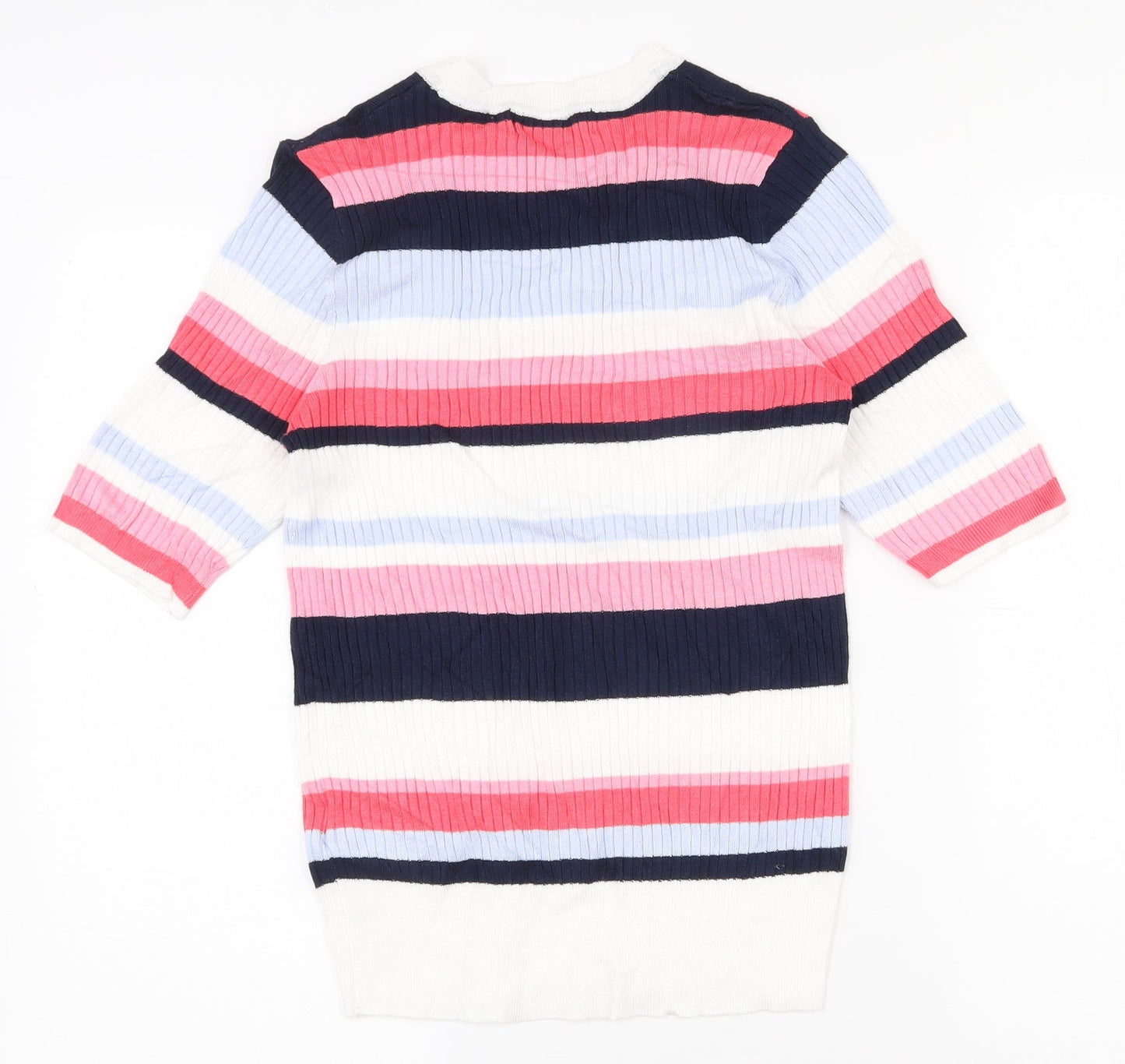 Womens UK Size 10 Marks and Spencer Multicoloured Basic T-Shirt