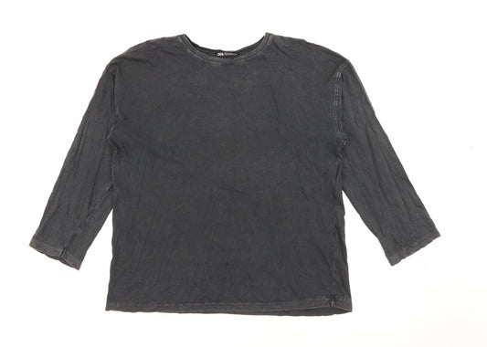 Womens UK Size S Zara Grey Pullover Jumper
