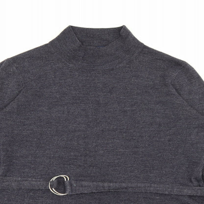 George Womens Purple High Neck  Acrylic Pullover Jumper Size 12