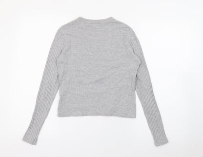 Womens UK Size 8 River Island Grey Pullover Jumper