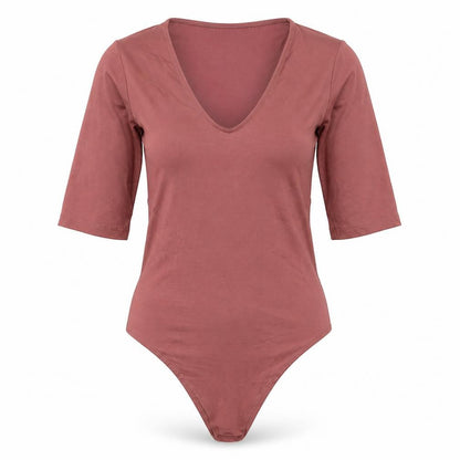 Womens UK Size XS Primark One-Piece Brown Bodysuit