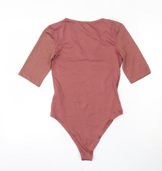 Primark Womens Brown  Polyamide Bodysuit One-Piece Size XS