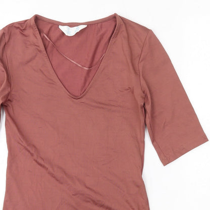 Primark Womens Brown  Polyamide Bodysuit One-Piece Size XS