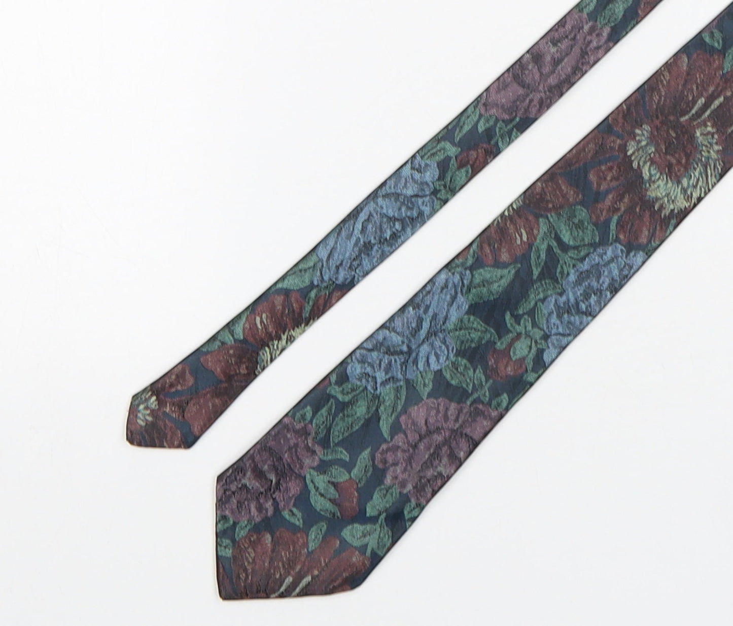 Woods & Gray Mens Multicoloured Floral Polyester Pointed Tie One Size