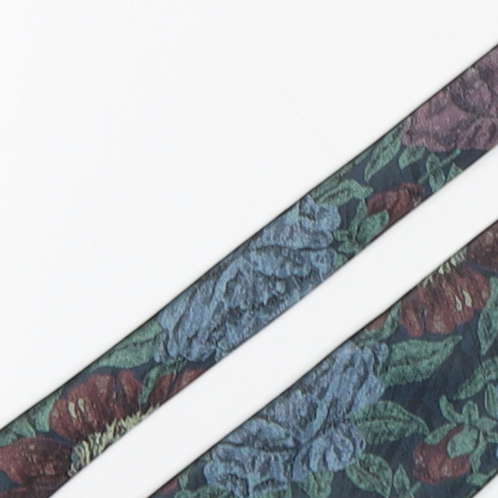 Woods & Gray Mens Multicoloured Floral Polyester Pointed Tie One Size