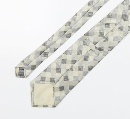 Marks and Spencer Mens Multicoloured Plaids & Checks Silk Pointed Tie One Size