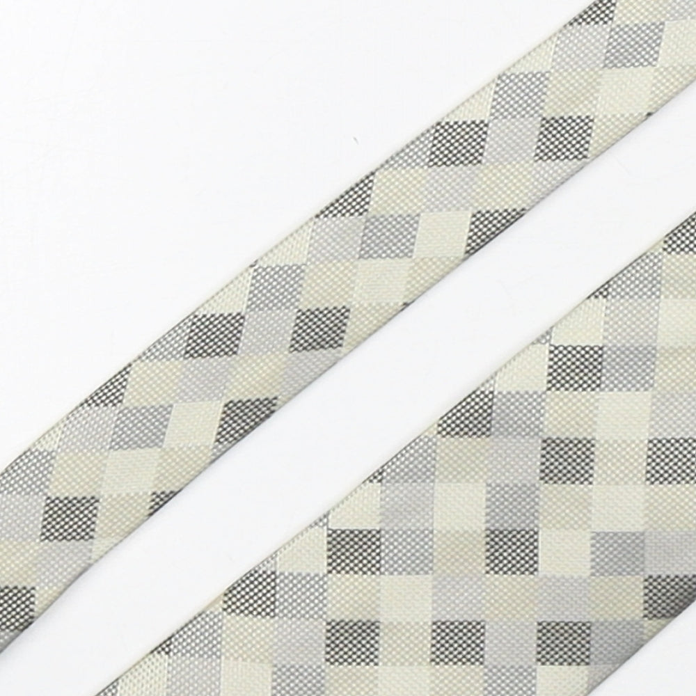 Marks and Spencer Mens Multicoloured Plaids & Checks Silk Pointed Tie One Size