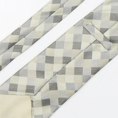 Marks and Spencer Mens Multicoloured Plaids & Checks Silk Pointed Tie One Size