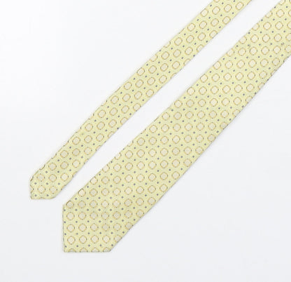 Skopes  Mens Multicoloured Geometric Polyester Pointed Tie One Size