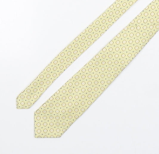 Skopes  Mens Multicoloured Geometric Polyester Pointed Tie One Size