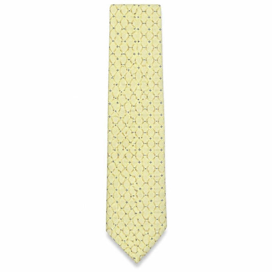 Front view of Skopes men’s multicoloured geometric polyester pointed tie one size